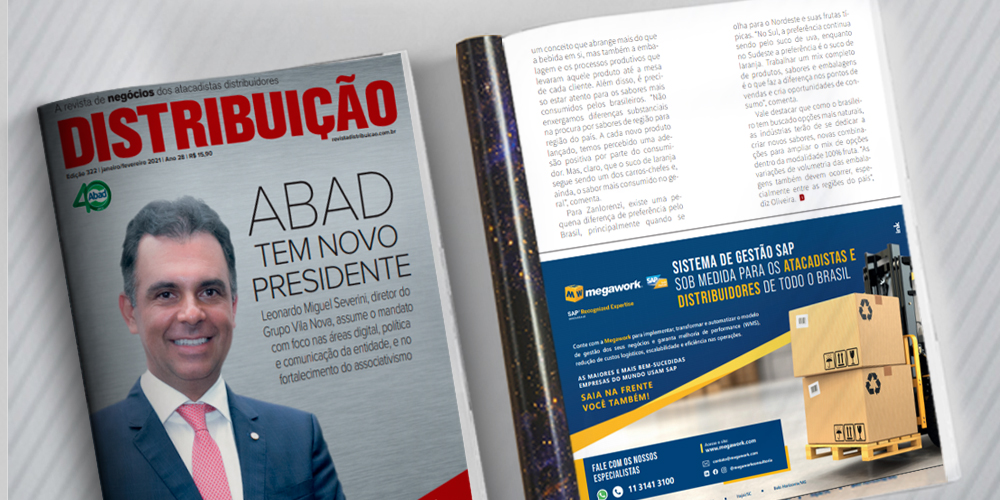 Megawork marca presença na Revista ABAD – Edição de Janeiro